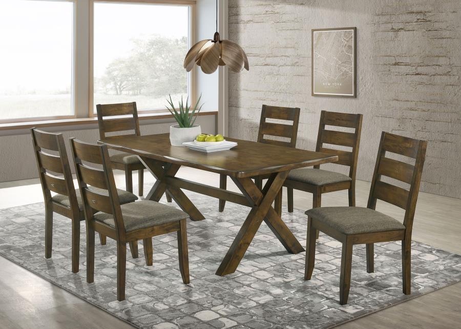 Alston Brown 7 Pc Dining Set - MyWaynesHome #