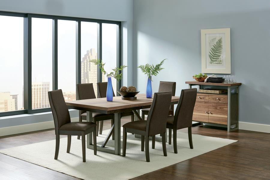 Spring Creek Brown 7 Pc Dining Set - MyWaynesHome #