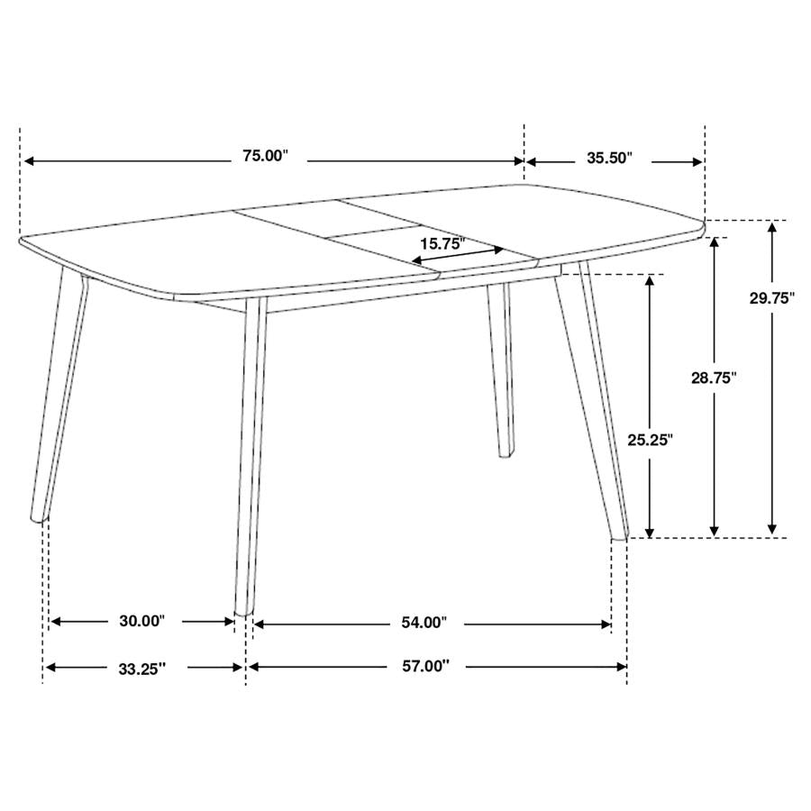 Redbridge Brown Butterfly Leaf Dining Table - MyWaynesHome #