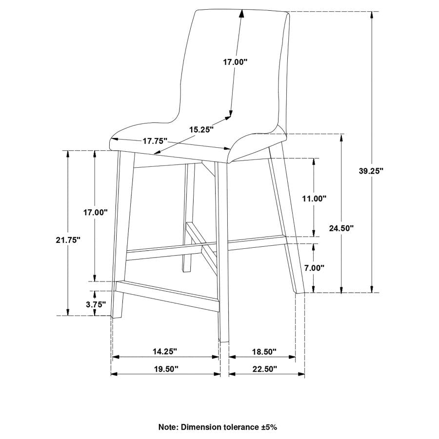 Logan Brown Counter Stool - MyWaynesHome #