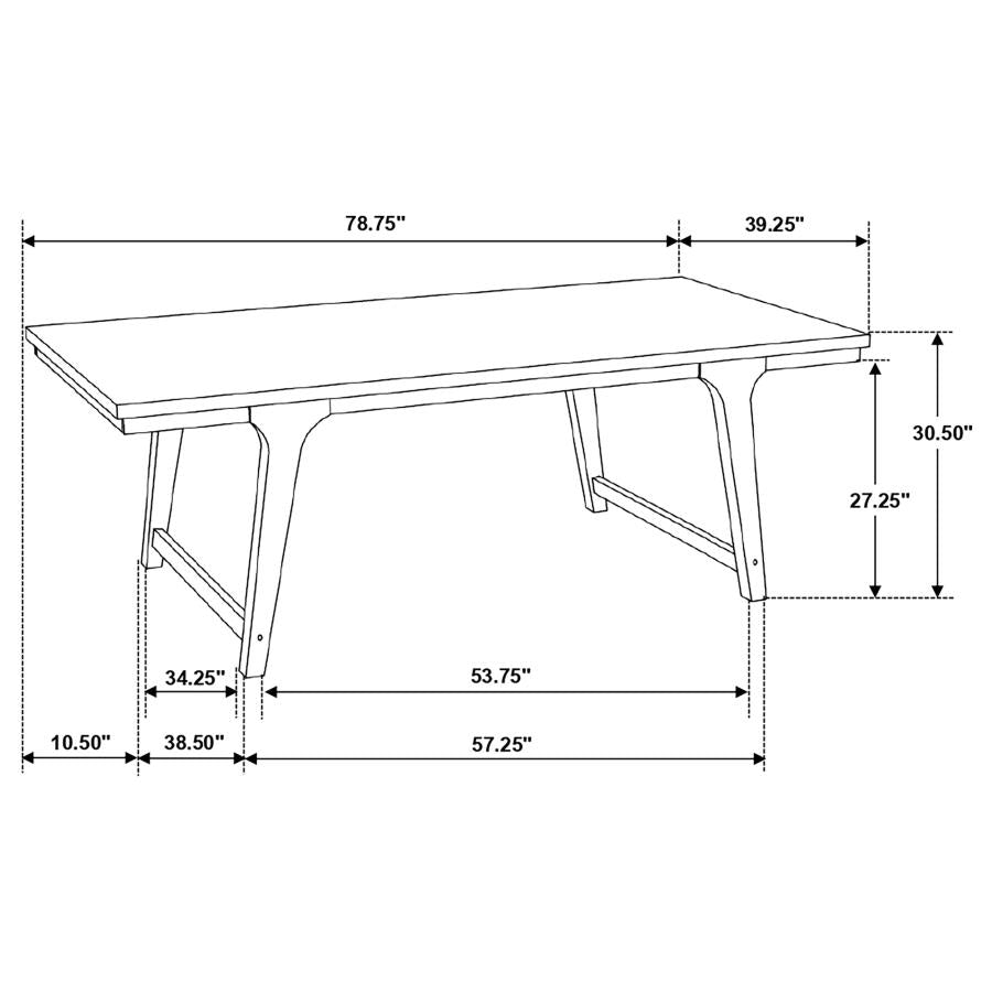 Reynolds Brown Dining Table - MyWaynesHome #