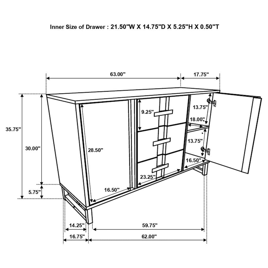 Kelly Grey Sideboard - MyWaynesHome #