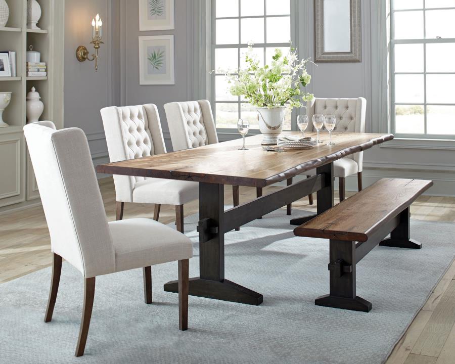 Bexley Brown Dining Table - MyWaynesHome #
