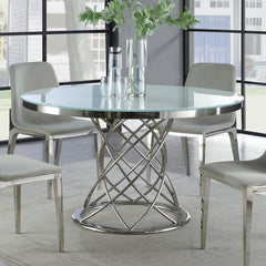 Irene Silver Dining Table - MyWaynesHome #