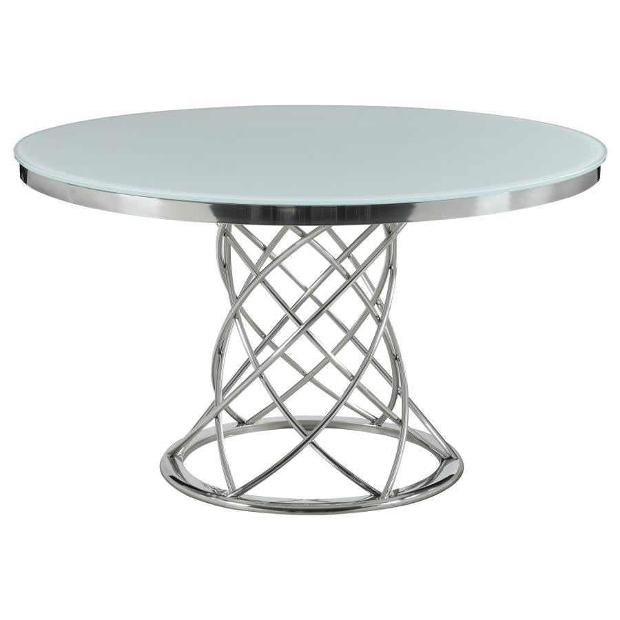 Irene Silver Dining Table - MyWaynesHome #