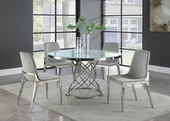 Irene Silver Dining Table - MyWaynesHome #