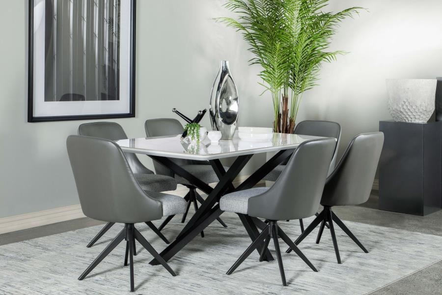 Paulita White Dining Table - MyWaynesHome #