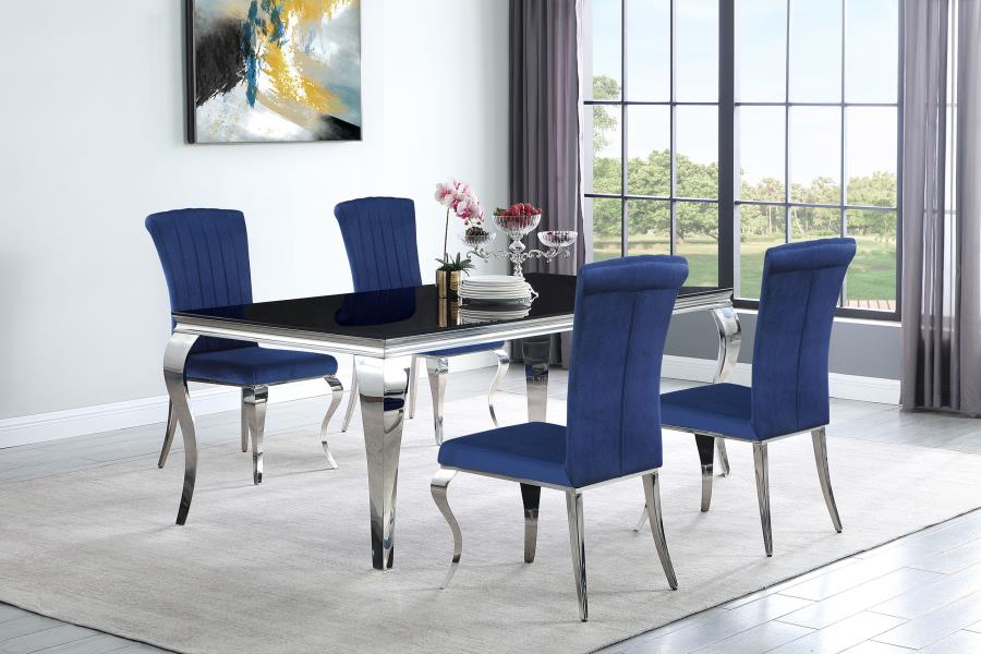 Carone Blue 5 Pc Dining Set - MyWaynesHome #