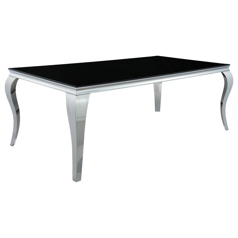 Carone Silver Dining Table - MyWaynesHome #