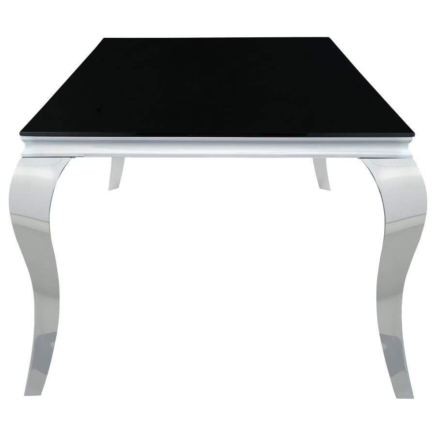 Carone Silver Dining Table - MyWaynesHome #