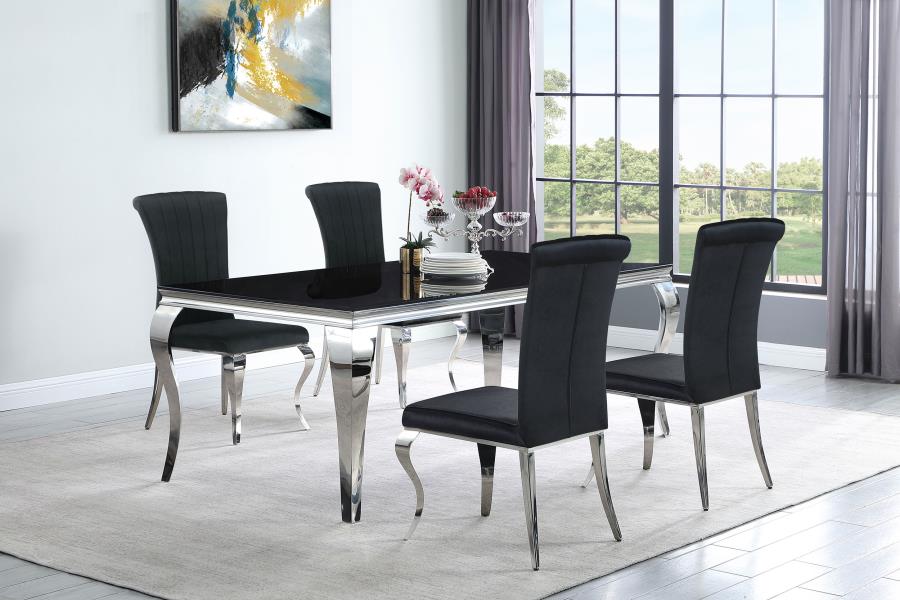 Carone Silver Dining Table - MyWaynesHome #