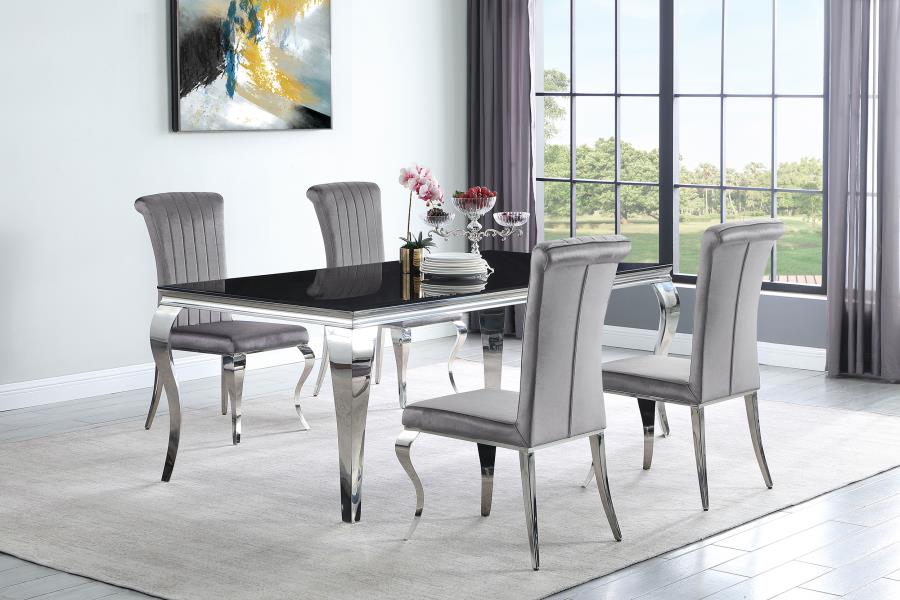 Carone Silver Dining Table - MyWaynesHome #