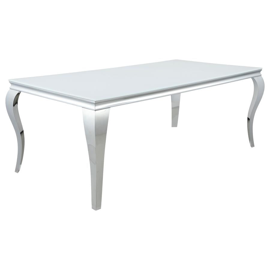 Carone Silver Dining Table - MyWaynesHome #