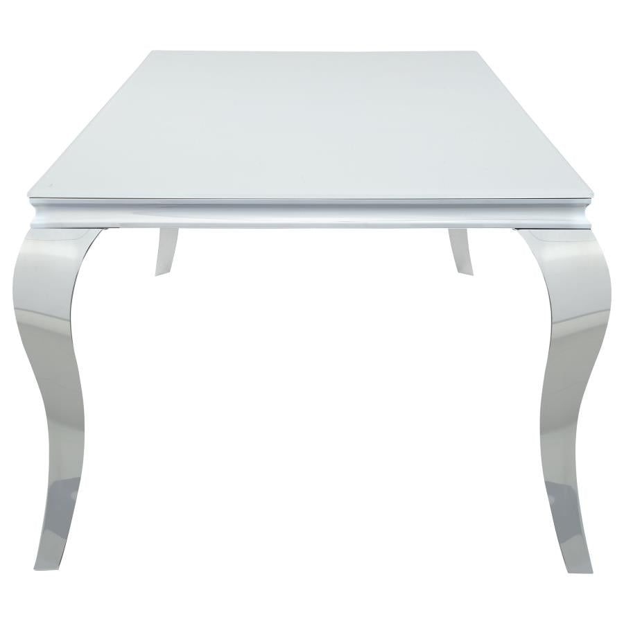 Carone Silver Dining Table - MyWaynesHome #