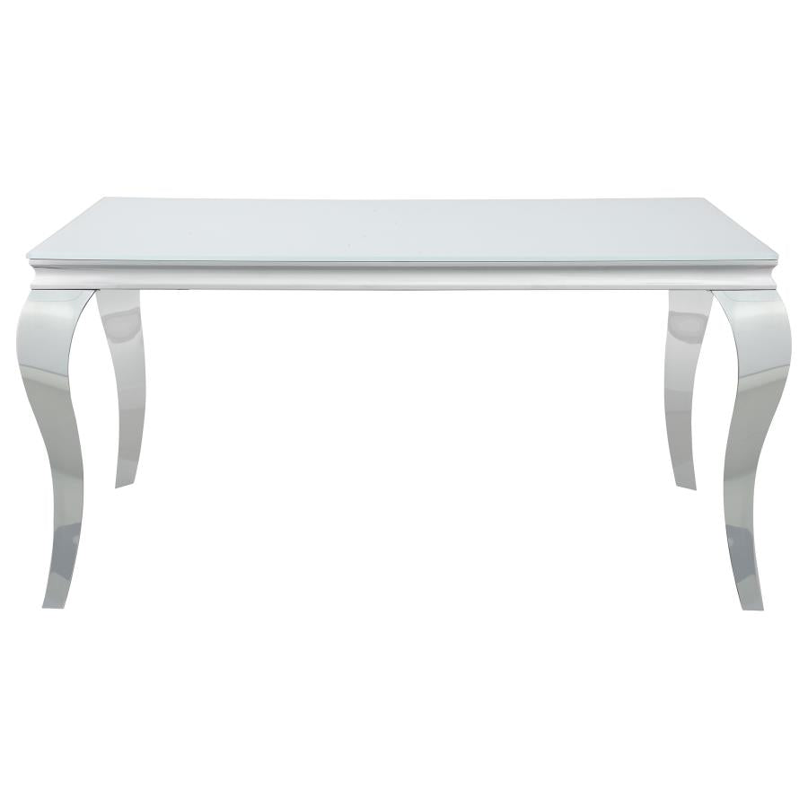 Carone Silver Dining Table - MyWaynesHome #