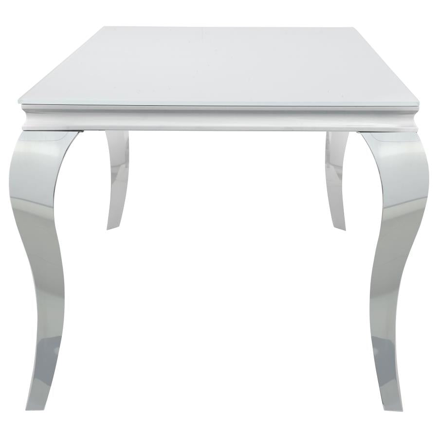 Carone Silver Dining Table - MyWaynesHome #