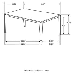 Stevie Black 5 Pc Dining Set - MyWaynesHome #