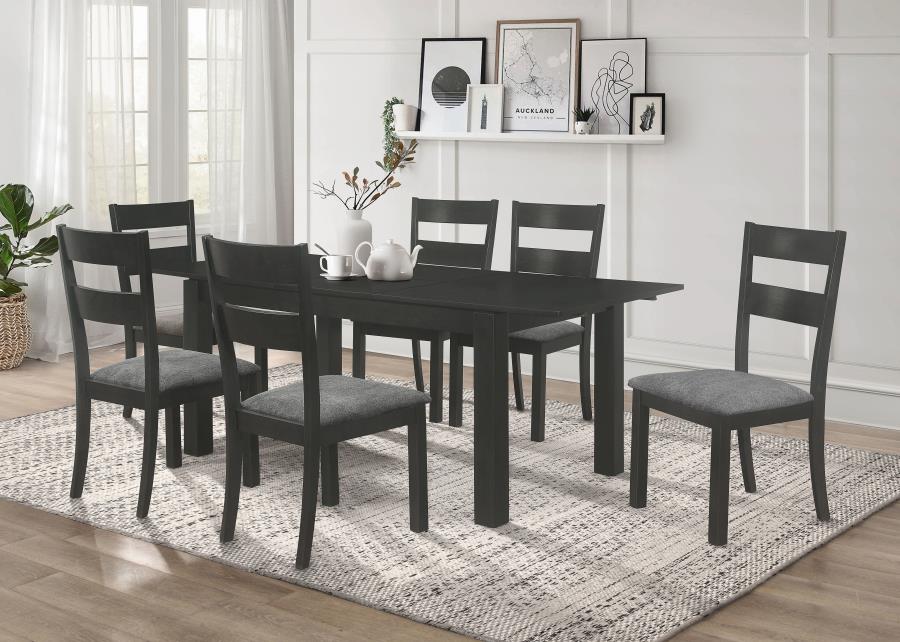 Jakob Black Dining Table - MyWaynesHome #
