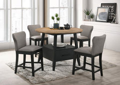 Gibson Black 5 Pc Counter Height Dining Set - MyWaynesHome #