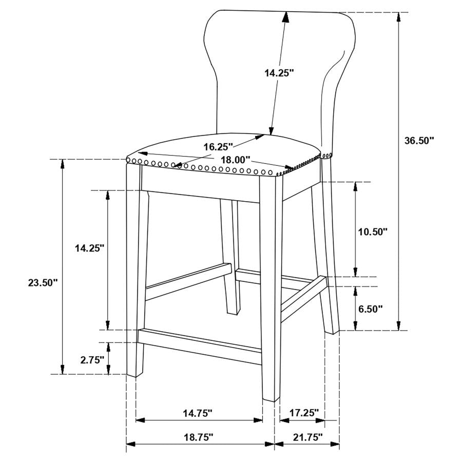 Gibson Black 5 Pc Counter Height Dining Set - MyWaynesHome #