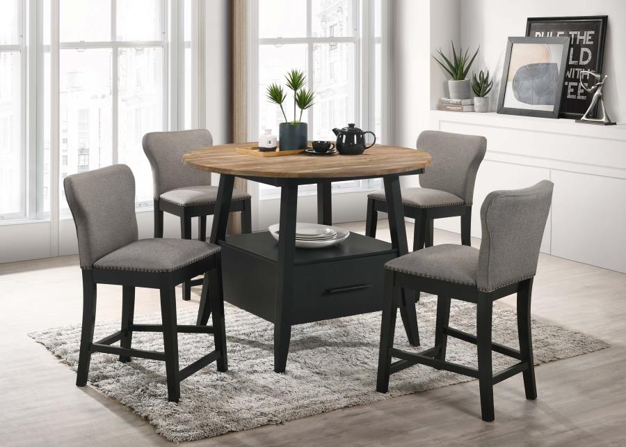 Gibson Black Counter Height Dining Table - MyWaynesHome #