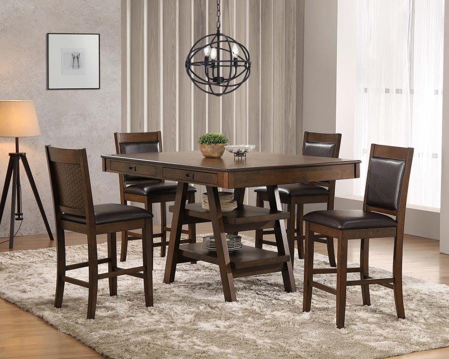 Dewey Brown Counter Height Dining Table - MyWaynesHome #