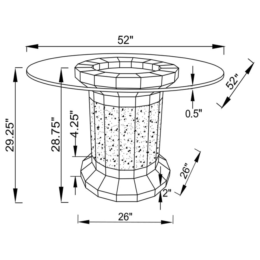 Ellie Grey 5 Pc Dining Set - MyWaynesHome #