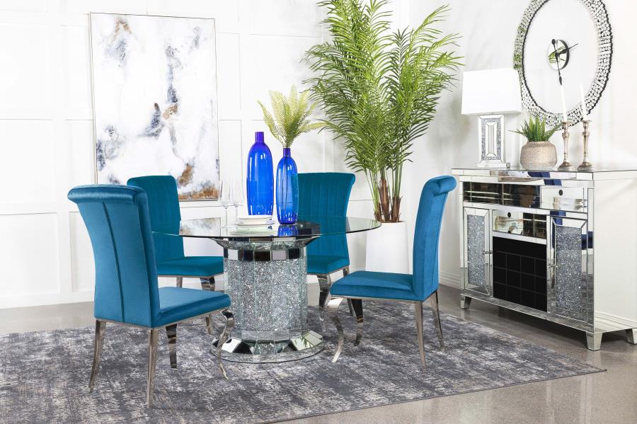 Ellie Blue 5 Pc Dining Set - MyWaynesHome #