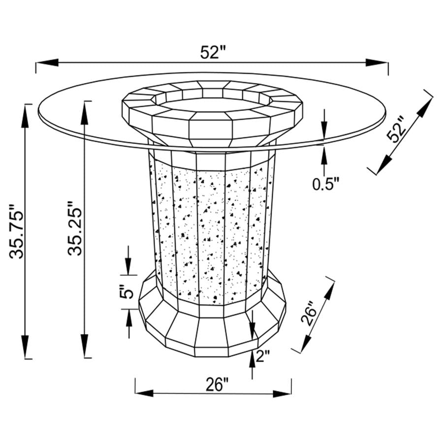 Ellie Grey 5 Pc Counter Height Dining Set - MyWaynesHome #