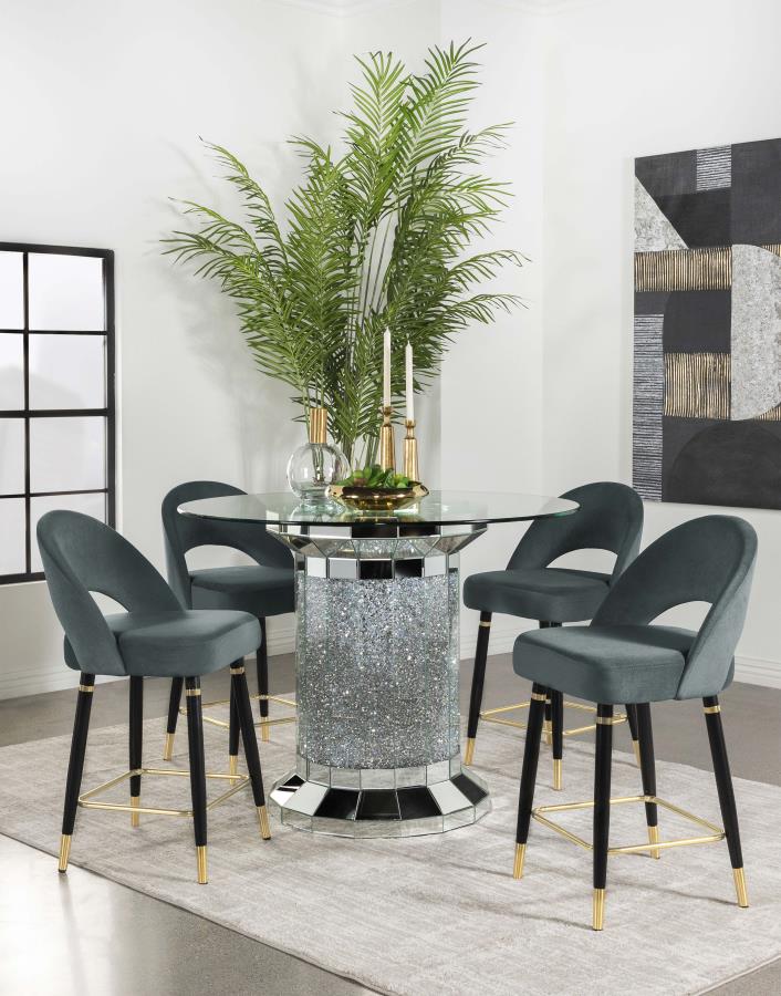 Ellie Silver Counter Height Dining Table - MyWaynesHome #