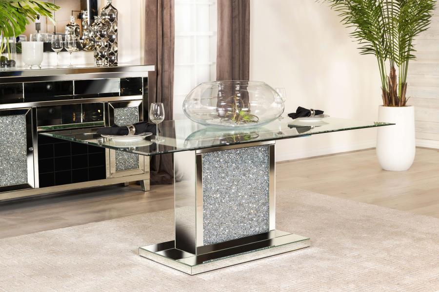 Marilyn Silver Dining Table - MyWaynesHome #