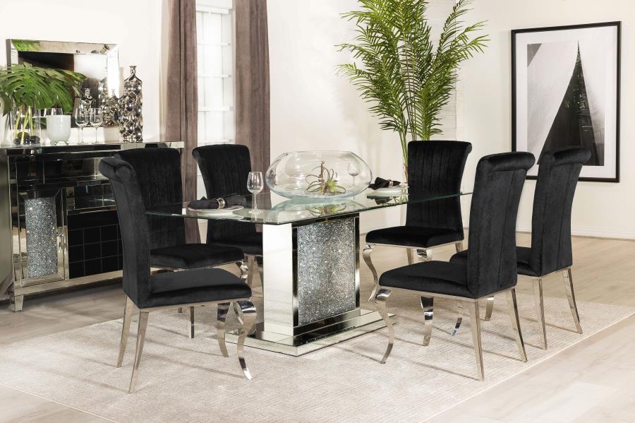 Marilyn Silver Dining Table - MyWaynesHome #