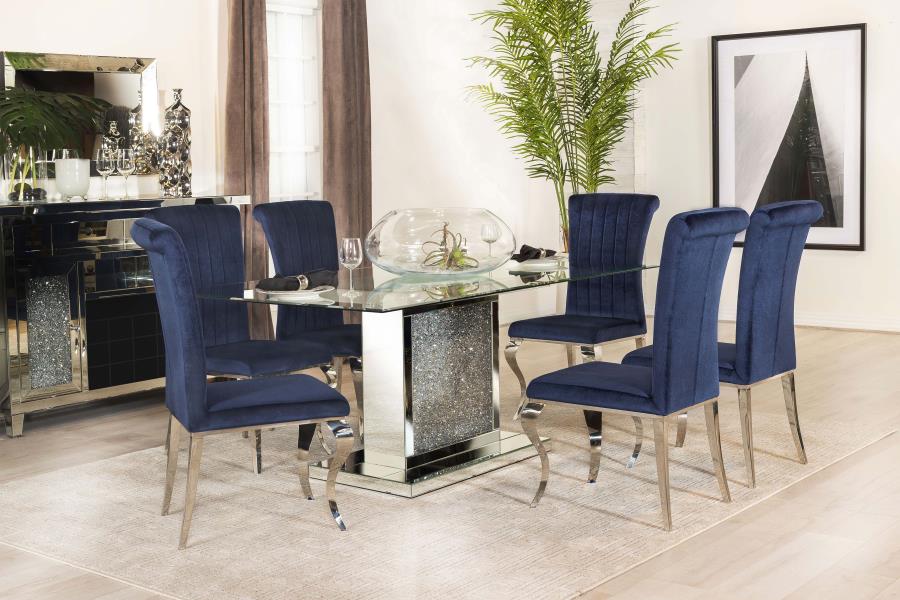 Marilyn Silver Dining Table - MyWaynesHome #