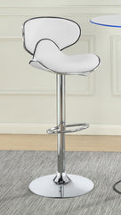 Edenton White Adjustable Bar Stool - MyWaynesHome #