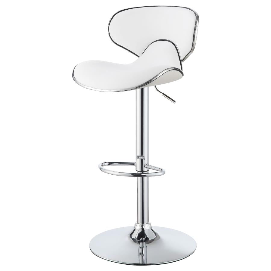 Edenton White Adjustable Bar Stool - MyWaynesHome #