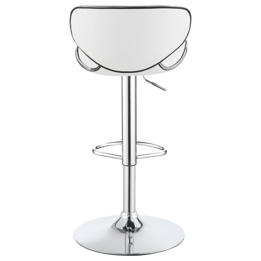 Edenton White Adjustable Bar Stool - MyWaynesHome #