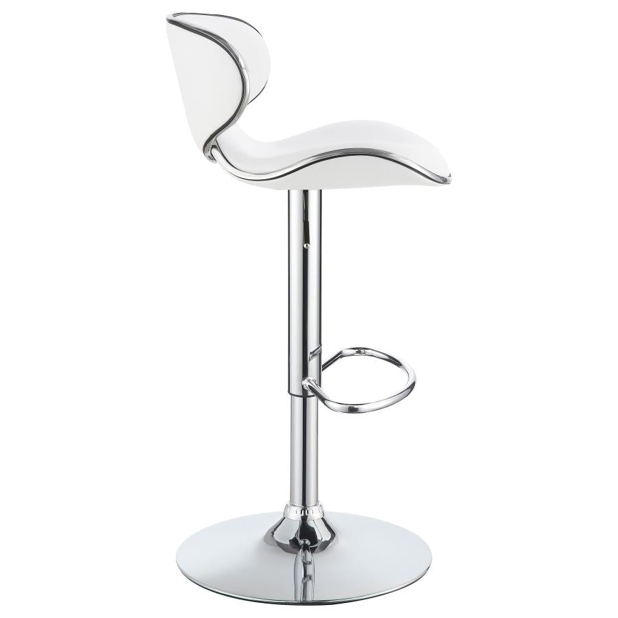 Edenton White Adjustable Bar Stool - MyWaynesHome #