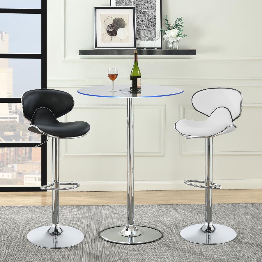 Edenton White Adjustable Bar Stool - MyWaynesHome #