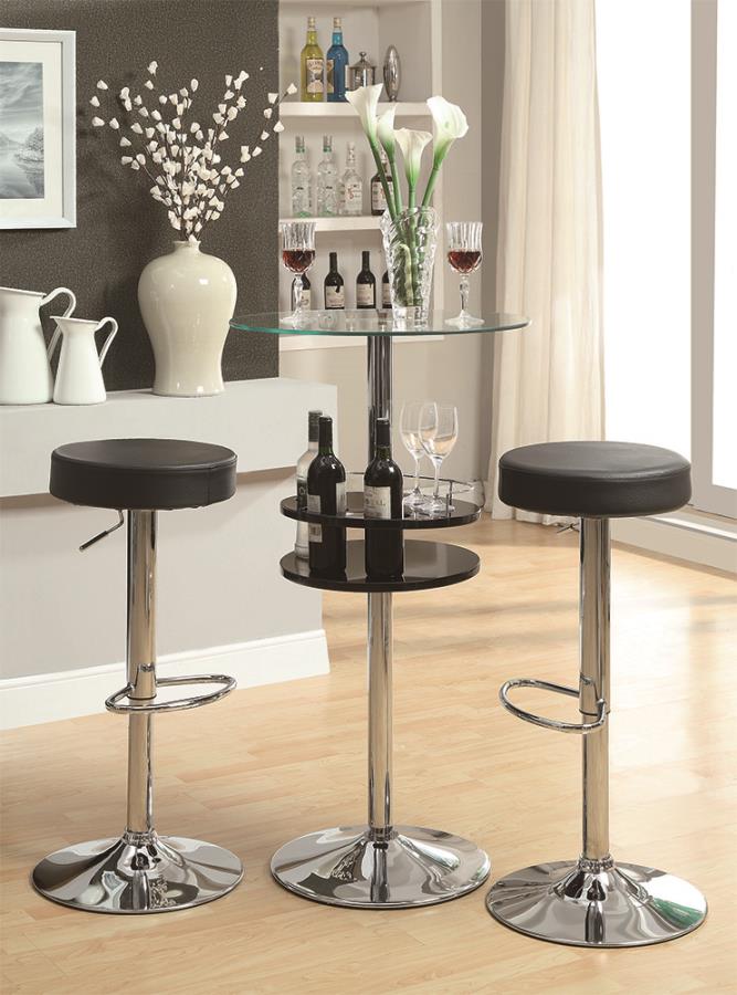 Gianella Clear Bar Table - MyWaynesHome #