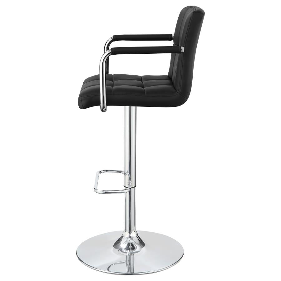 Palomar Black Adjustable Bar Stool - MyWaynesHome #