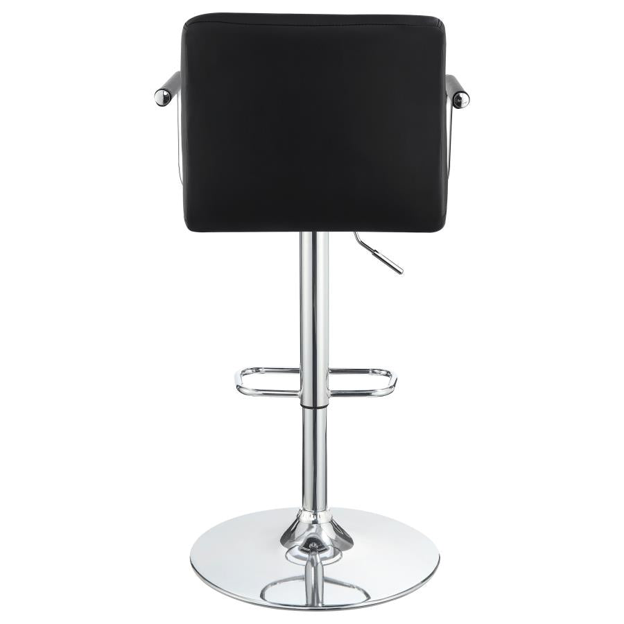 Palomar Black Adjustable Bar Stool - MyWaynesHome #