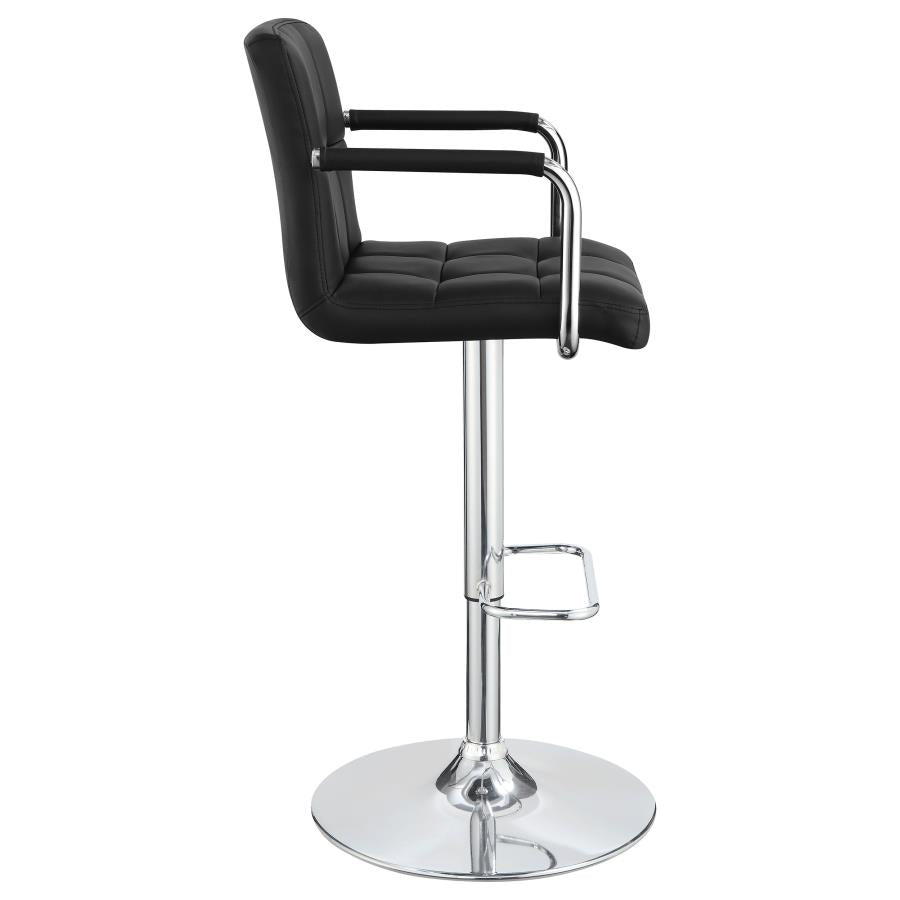 Palomar Black Adjustable Bar Stool - MyWaynesHome #