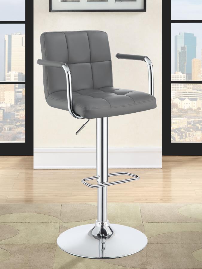 Palomar Grey Adjustable Bar Stool - MyWaynesHome #