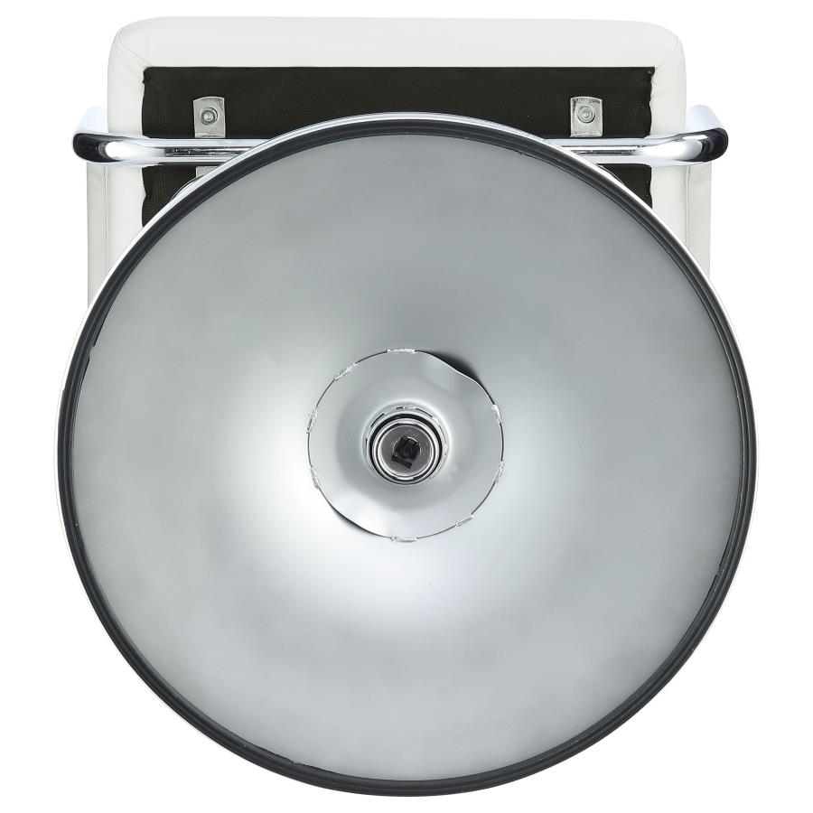 Palomar White Adjustable Bar Stool - MyWaynesHome #