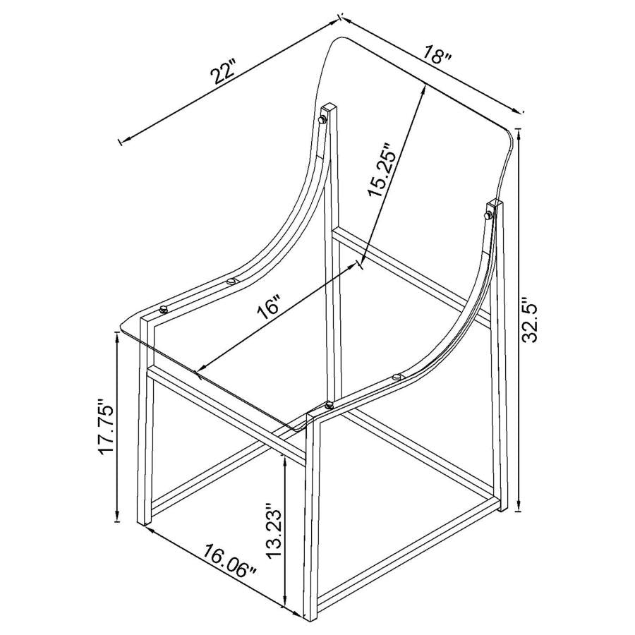 Clear Side Chair - MyWaynesHome #