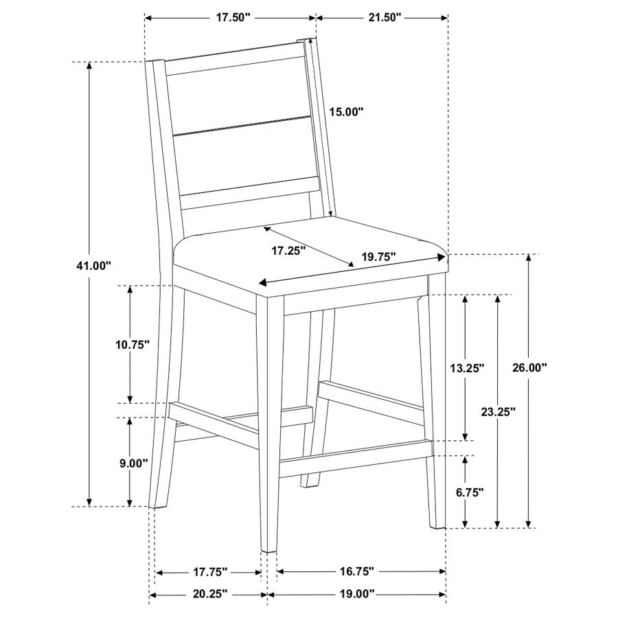Elodie Grey 5 Pc Counter Height Dining Set - MyWaynesHome #