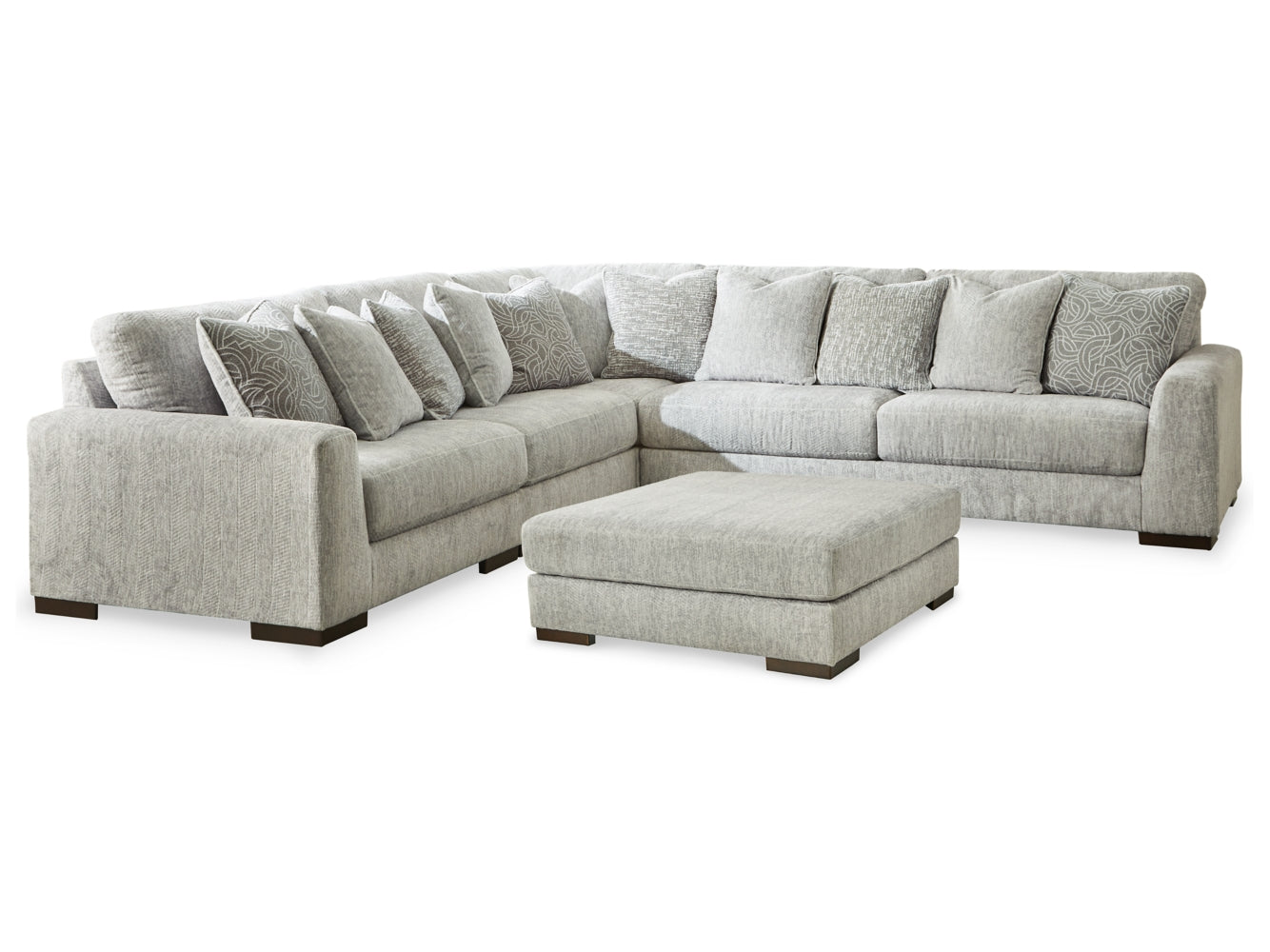 Regent Park 5-Piece Sectional with Ottoman - MyWaynesHome #