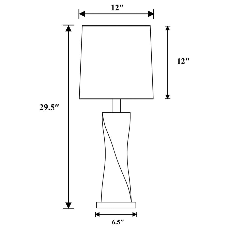 Keene Silver Table Lamp - MyWaynesHome #