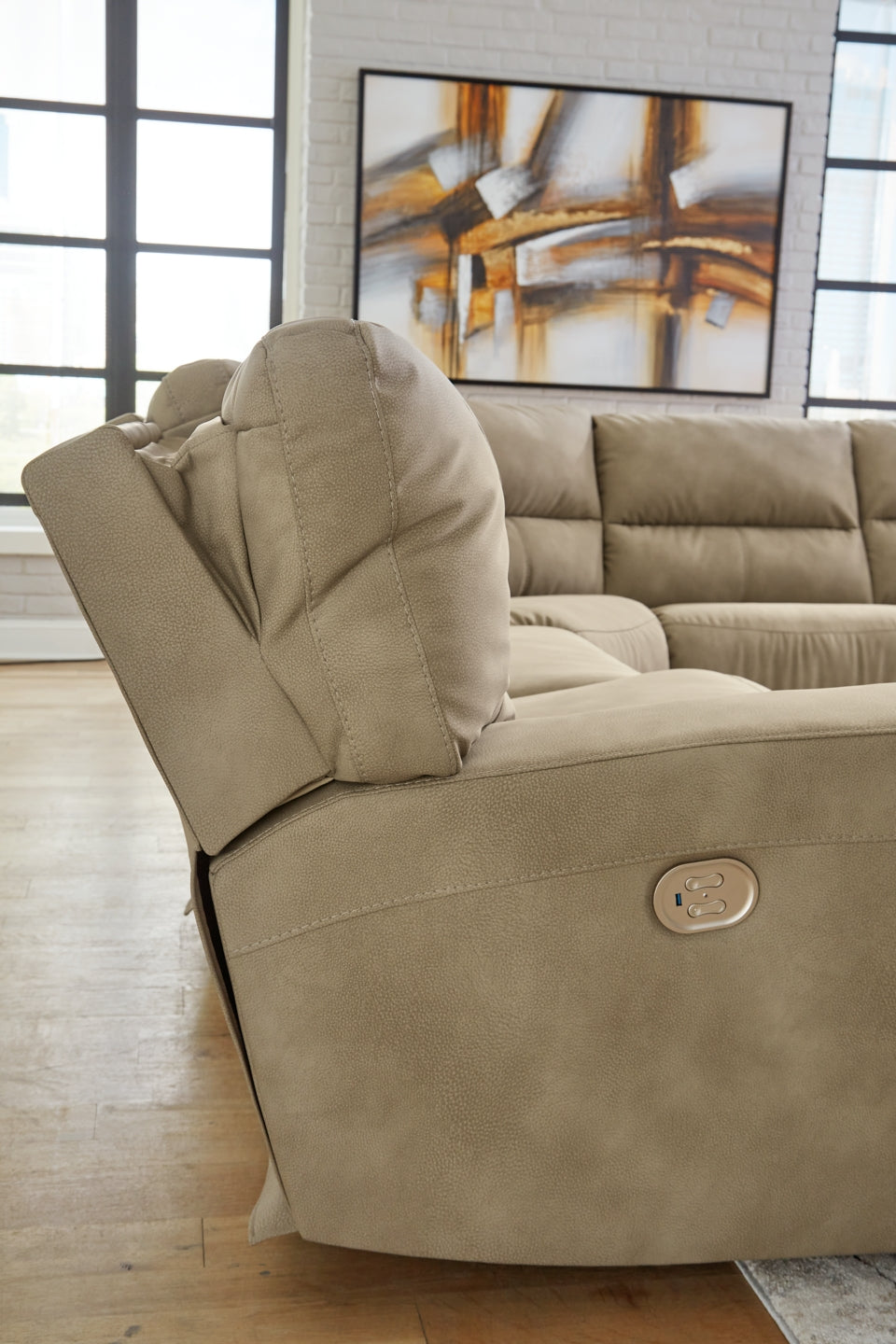 Next-Gen DuraPella 6-Piece Power Reclining Sectional - MyWaynesHome #