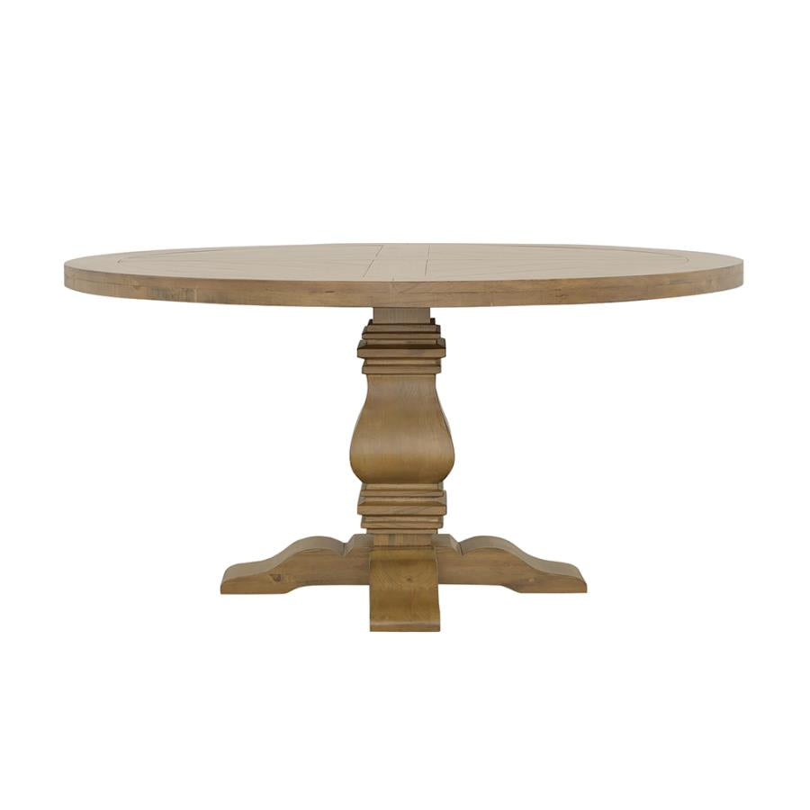 Florence Brown 60"rd Dining Table - MyWaynesHome #